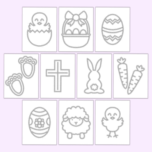 Easter Q-Tip Sheets