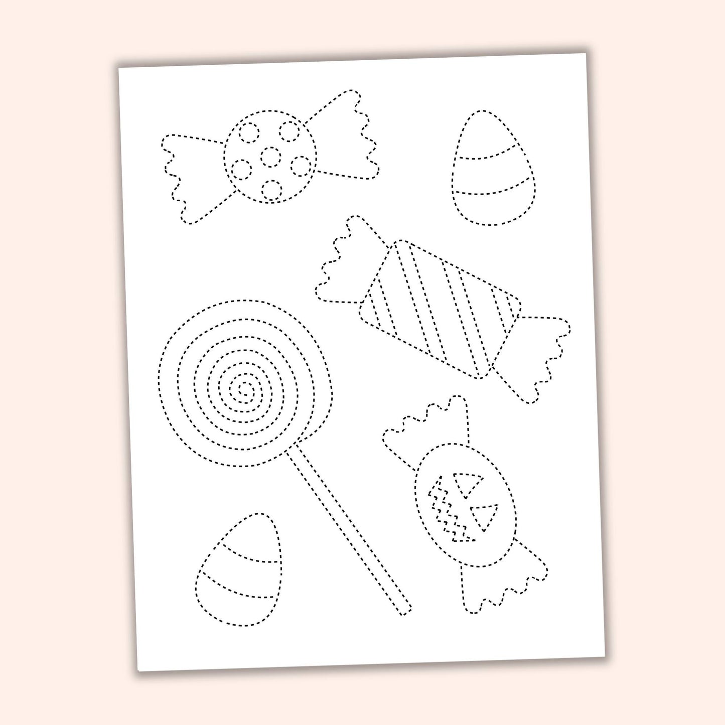 Halloween Trace & Color Sheets