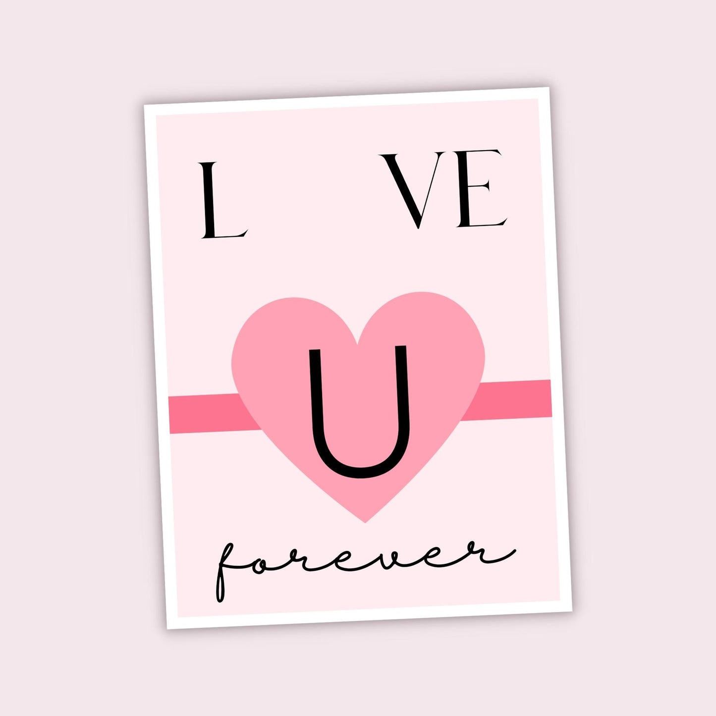 "Love You Forever" Baby Handprint & Footprint Kit