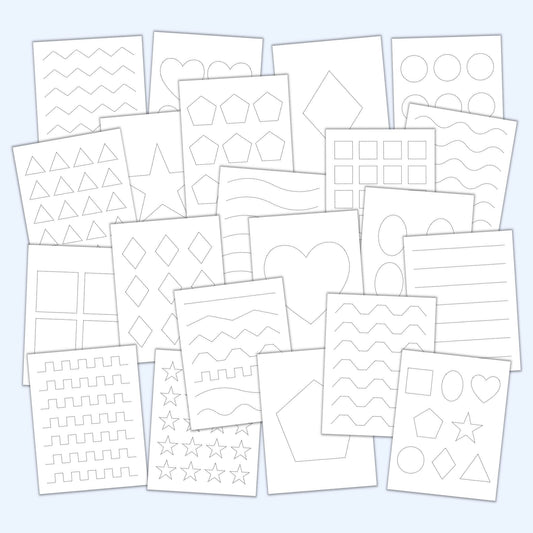 Tracing & Cutting Practice Bundle (41 Pages)