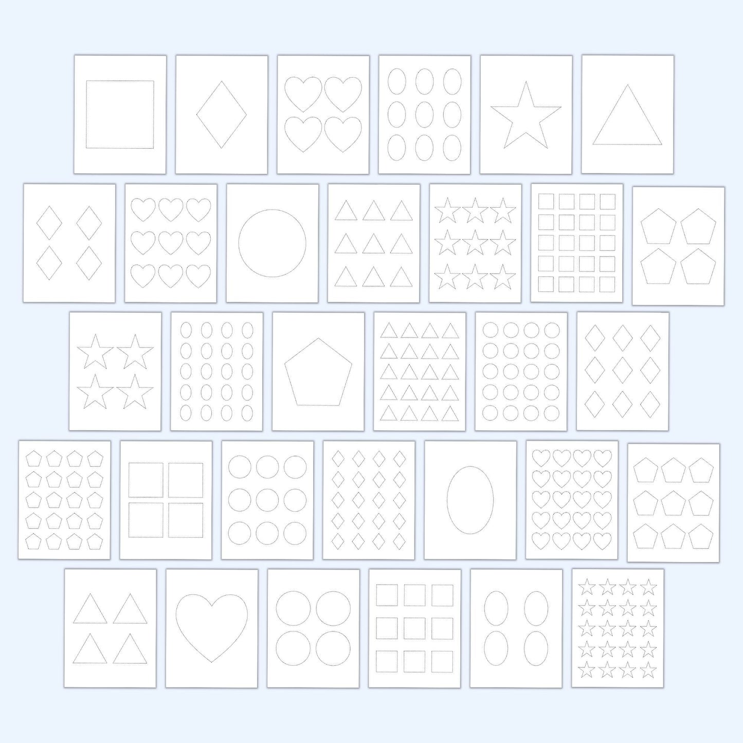 Tracing & Cutting Practice Bundle (41 Pages)