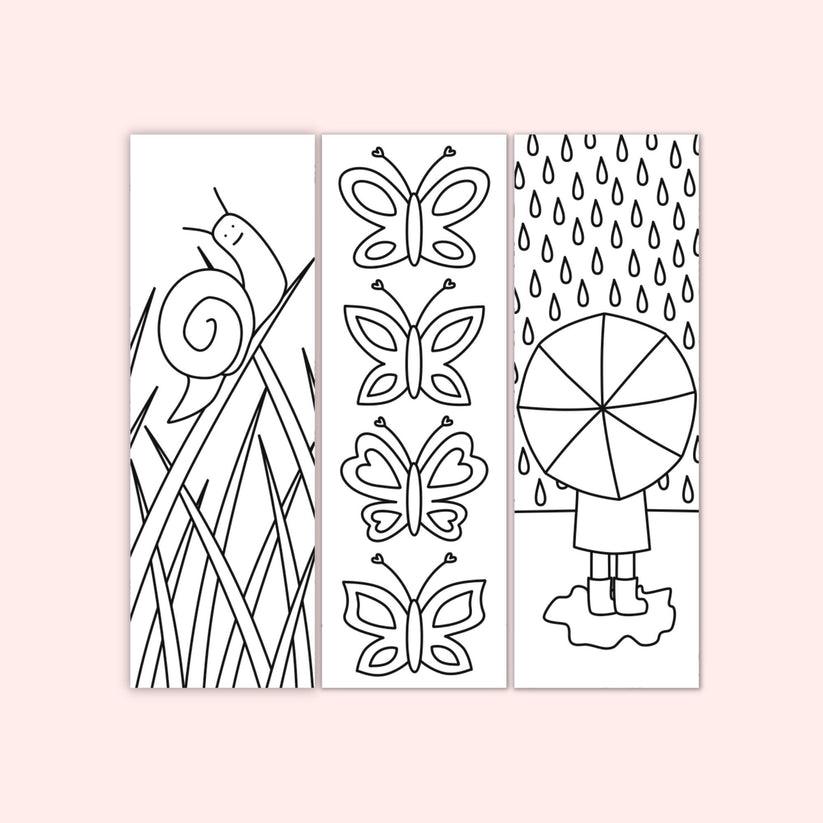 Spring Coloring Bookmarks (Set of 6) – Printables by The Craft-at-Home ...