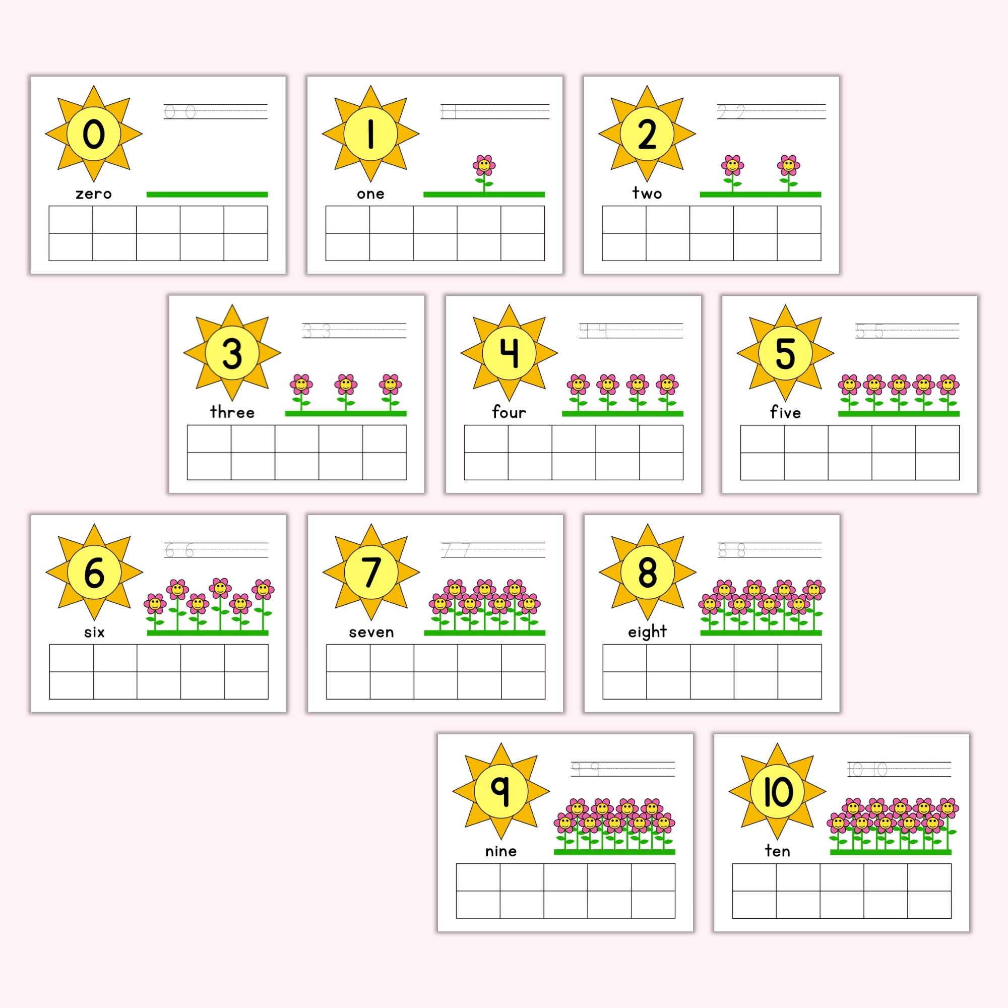 Spring Counting Play Dough Mats (0-10) – Printables by The Craft-at ...