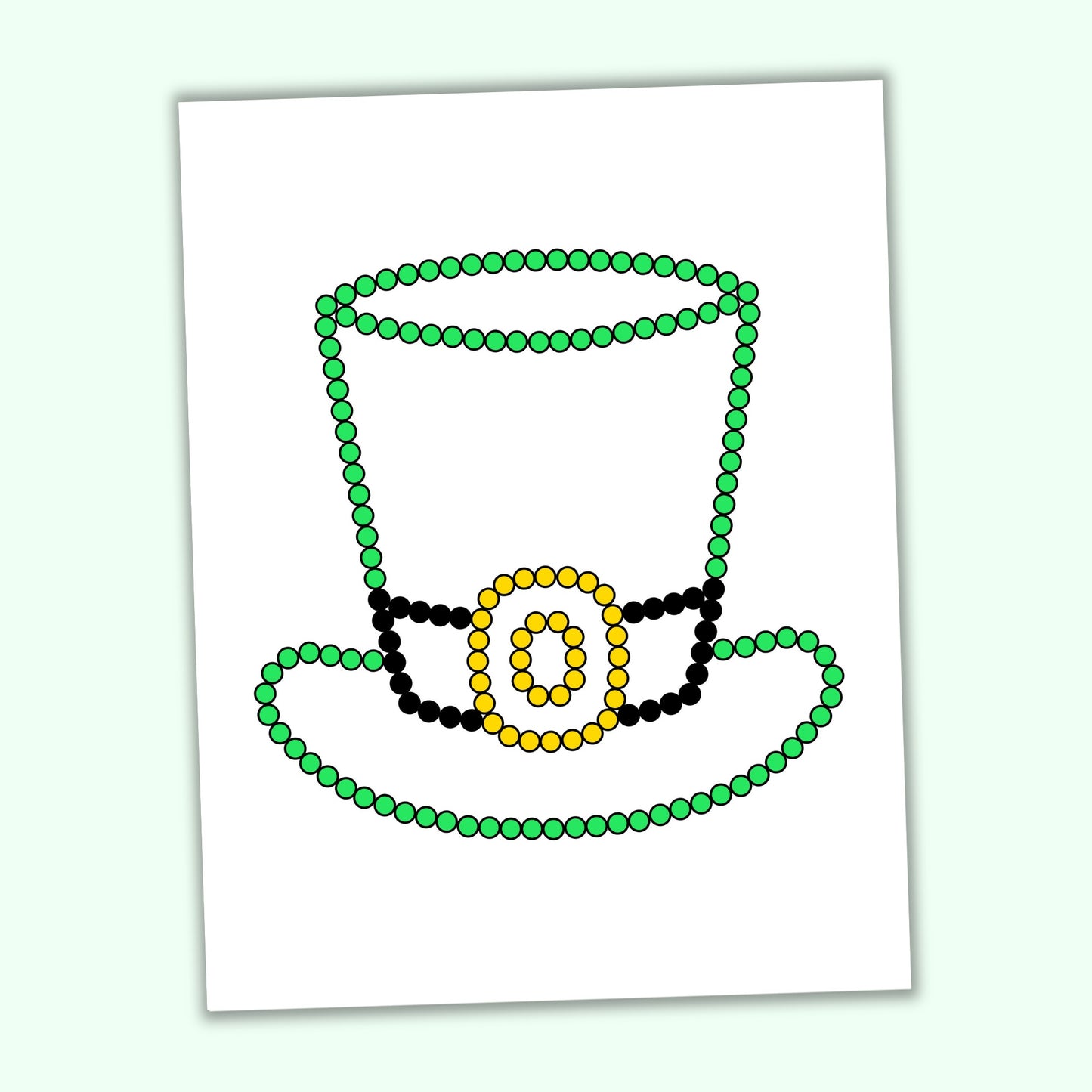 St Patrick's Day Q-Tip Sheets