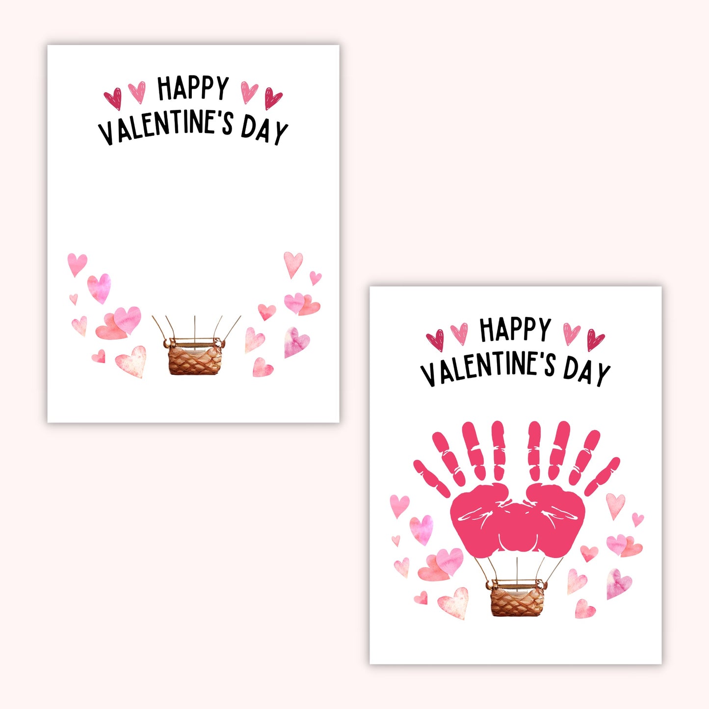 Valentine Hot Air Balloon Handprint Kit