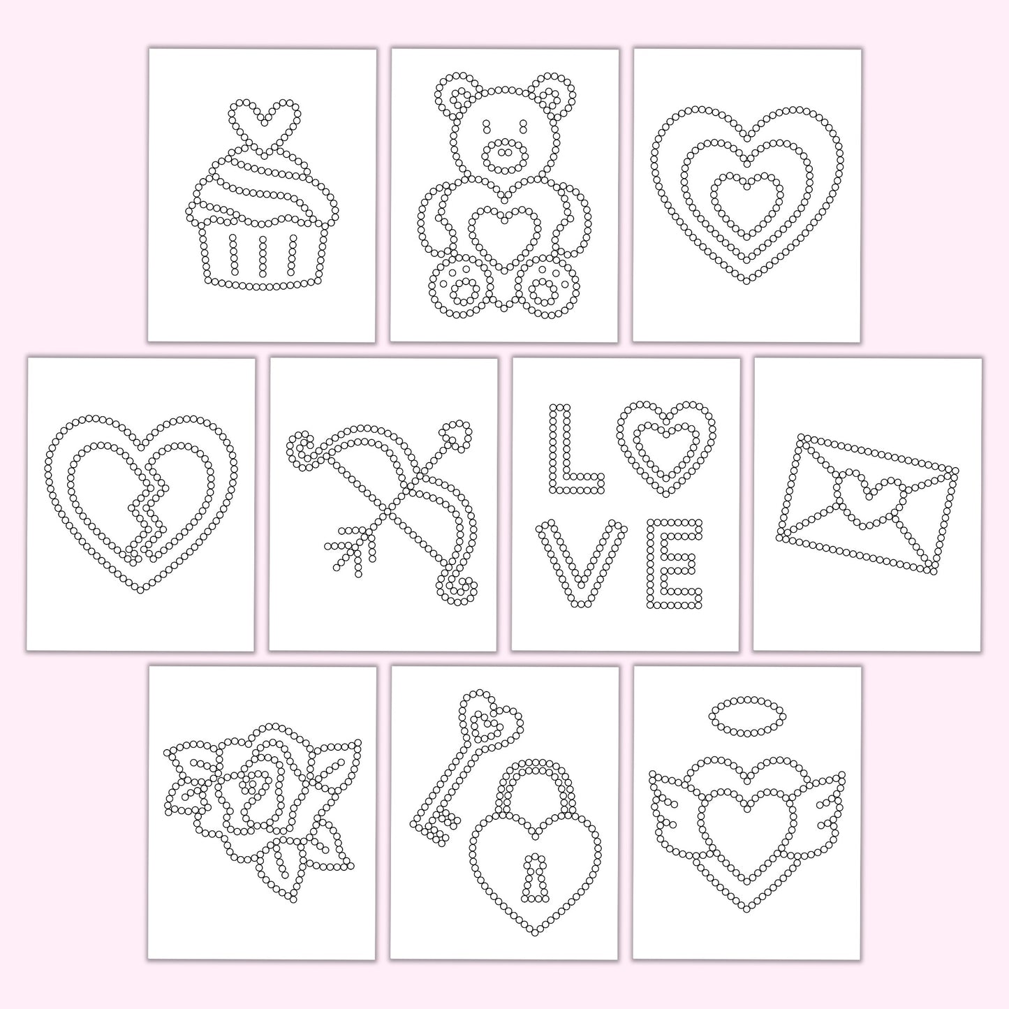 Valentine's Day Q-Tip Sheets